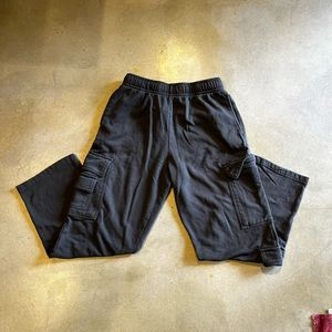 Garage charcoal gray cargo sweat pants